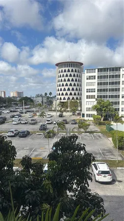 a view of a lake with a city