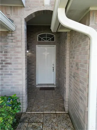 a view of a door of the house