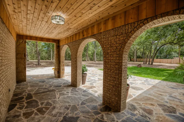 a view of outdoor space with garden