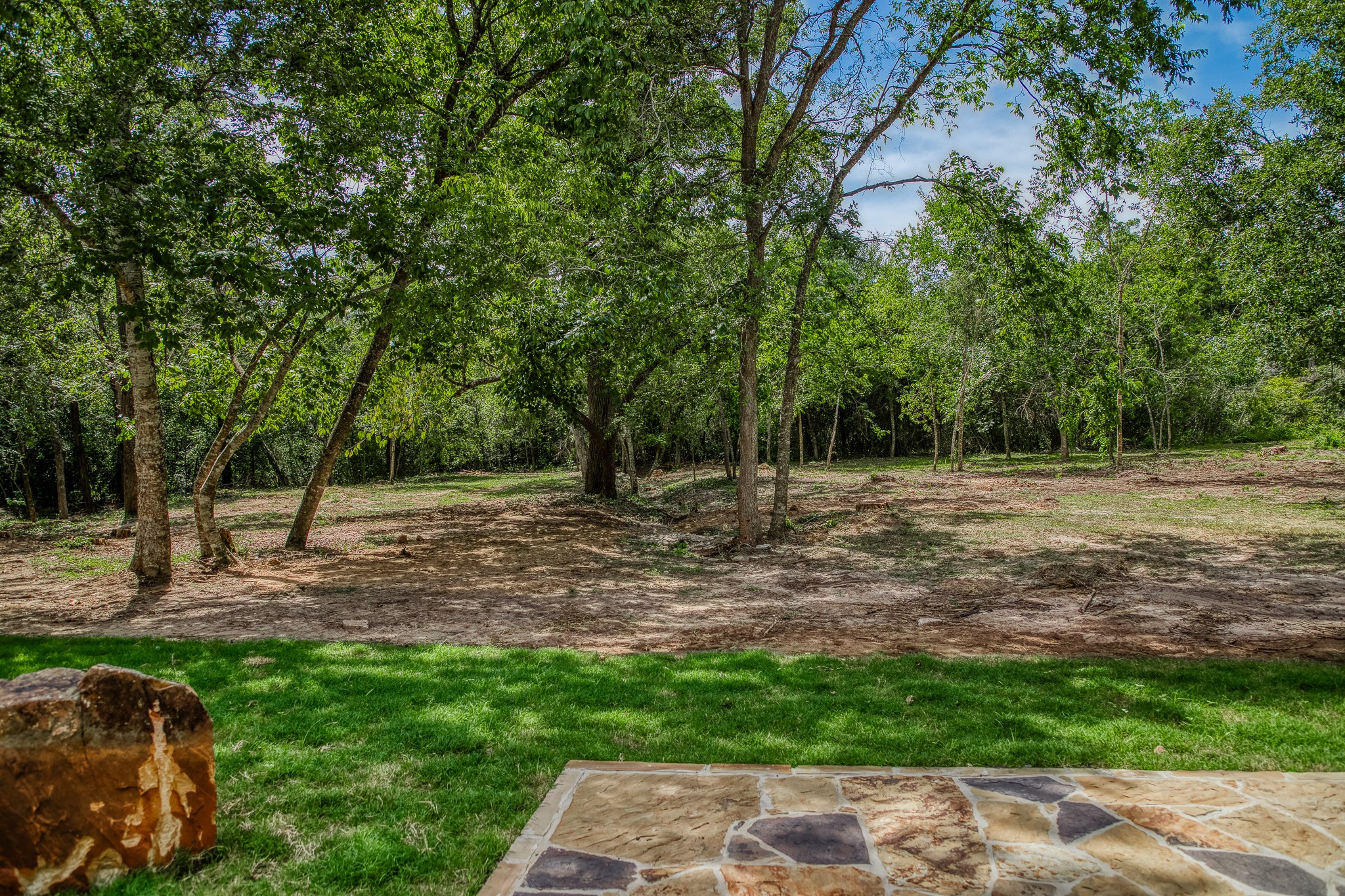 5504 Hillside Lane Brenham, TX 77833 - Photo 45 of 47 a backyard of a house with lots of green space
