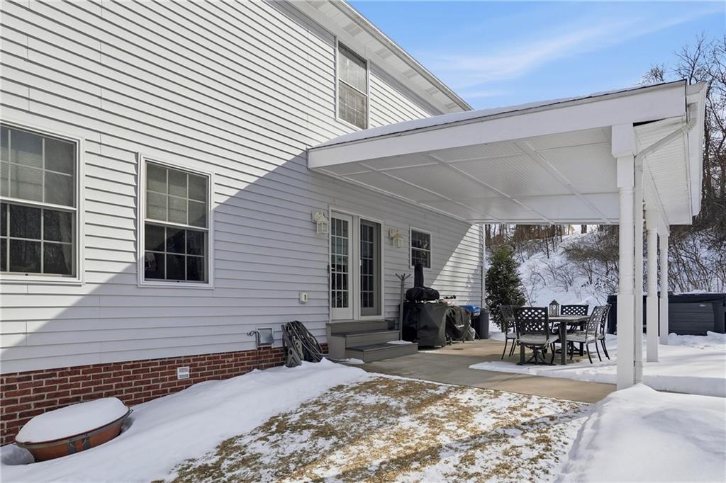 100 Mary Street Monaca, PA 15061 - Photo 40 of 49 a view of a patio with a dining table and chairs