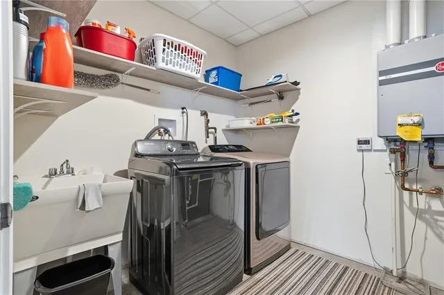 a view of storage and utility room