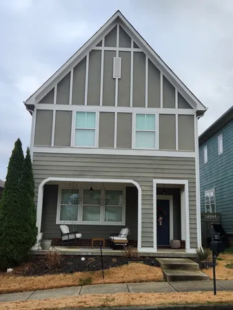 a front view of a house