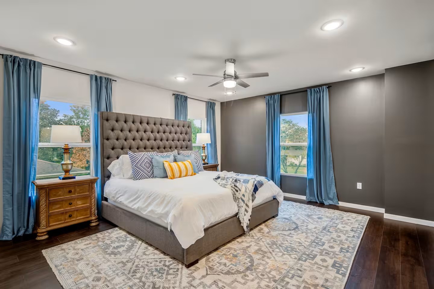 3741 Charleston Street Houston, TX 77021 - Photo 24 of 37 Bedroom 3 is located upstairs and features a king size bed.