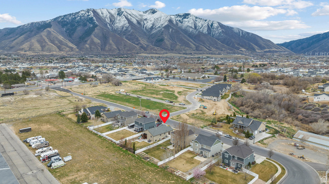 1896 West 800 North Mapleton, UT 84663 - Photo 51 of 55 Aerial perspective of suburban area featuring a mountain backdrop