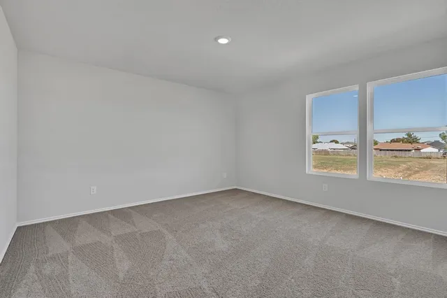 a view of small space with racks on the wall