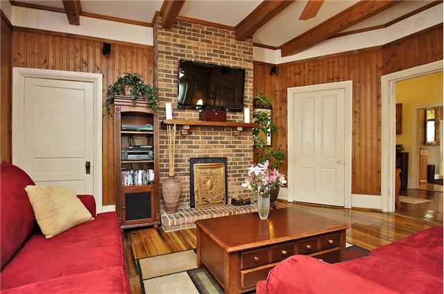 606 Riverside Drive Columbia, TN 38401 - Photo 12 of 20 Large brick living room fireplace