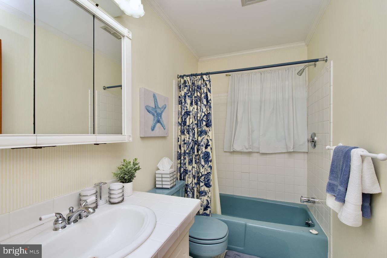 6613 Kerns Road Falls Church, VA 22042 - Photo 29 of 48 a bathroom with a sink toilet and shower