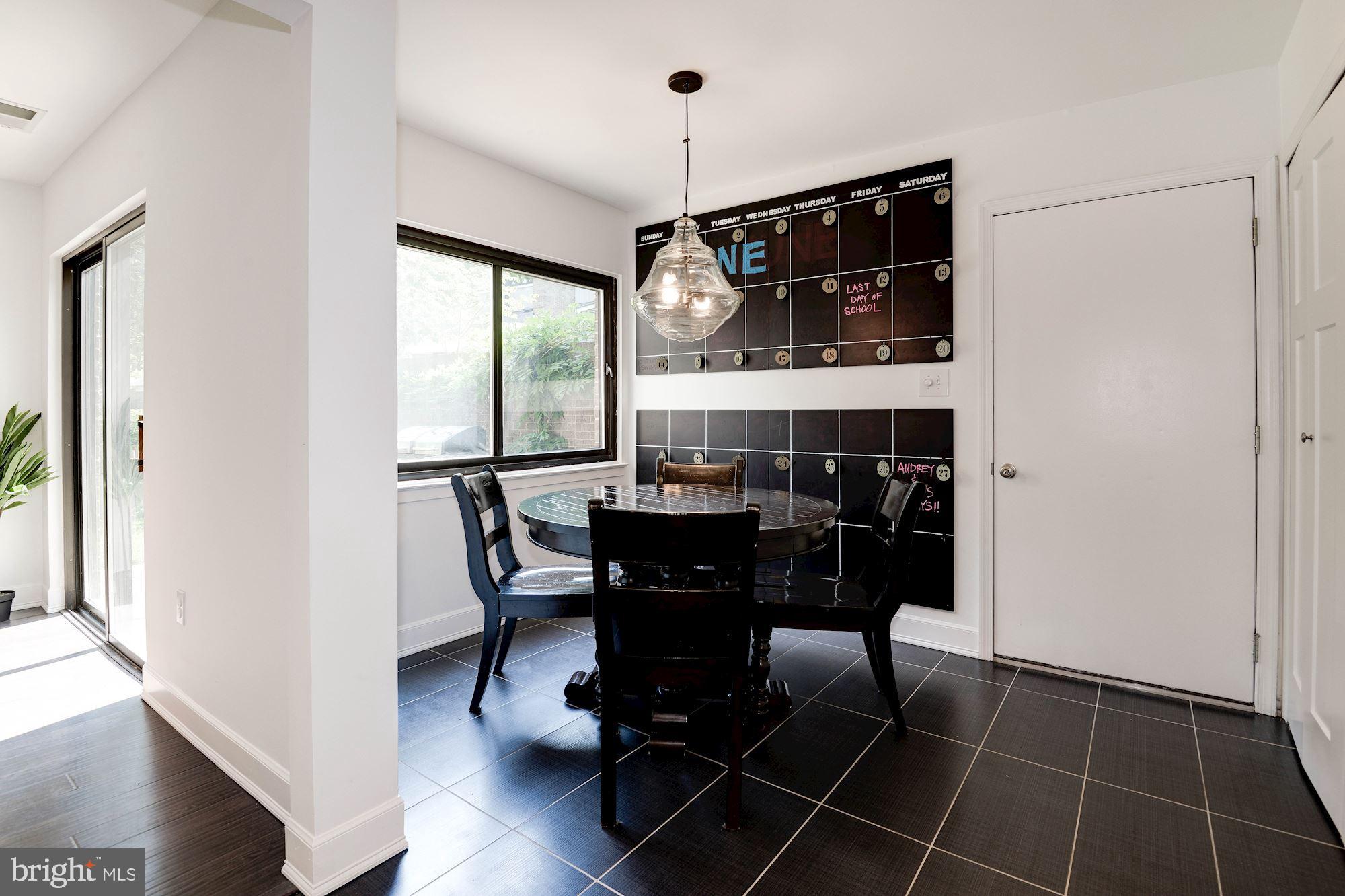 11396 Fairway Drive Reston, VA 20190 - Photo 8 of 45 Breakfast nook in kitchen. contemporary lighting.