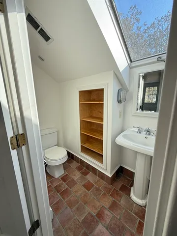 a bathroom with a sink and a toilet