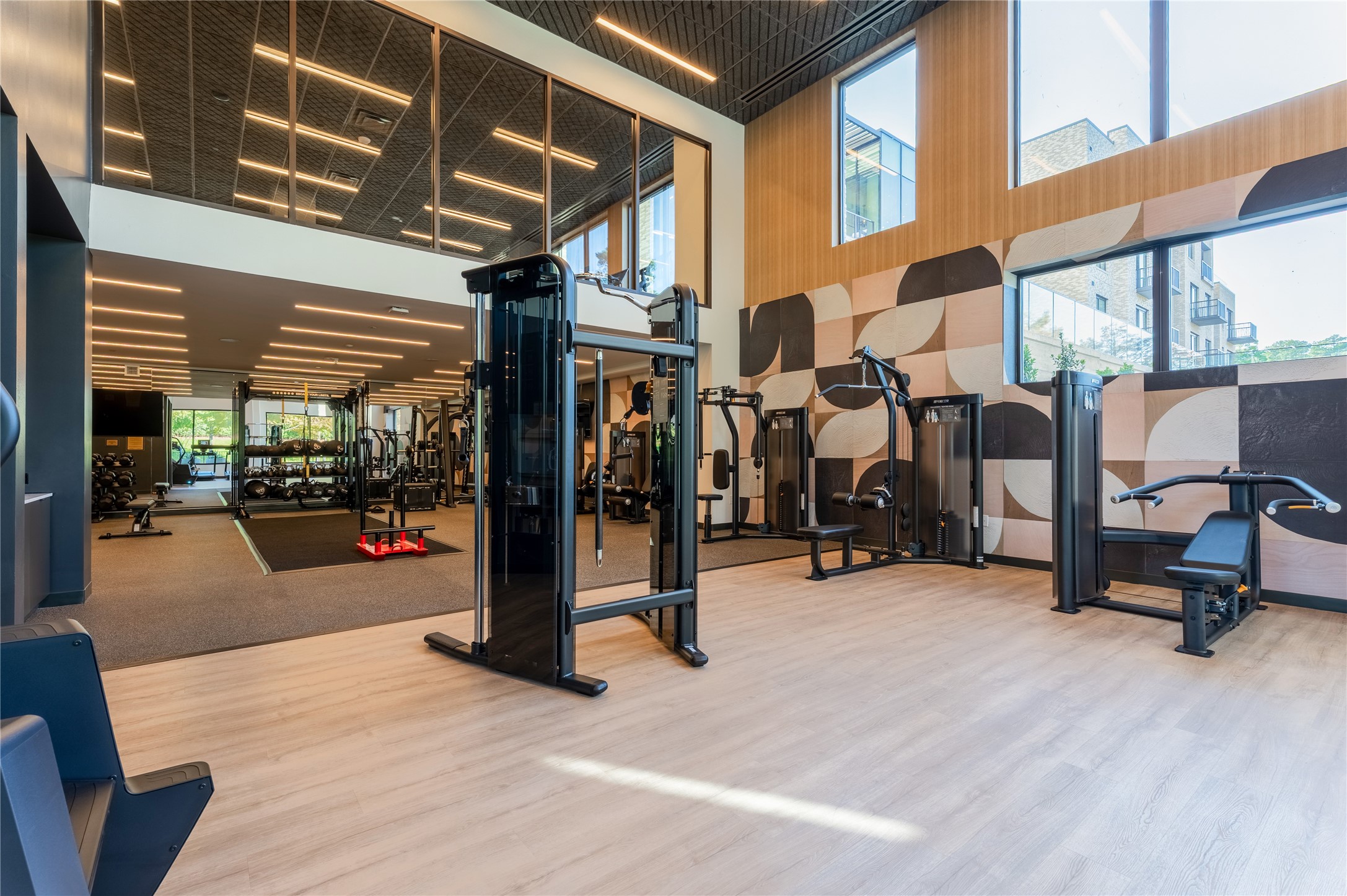 1 Riva Row, Unit 406 The Woodlands, TX 77380 - Photo 29 of 42 a view of a gym