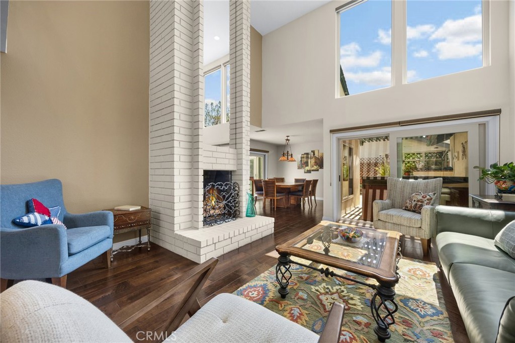 1412 Alta Mesa Way Brea, CA 92821 - Photo 12 of 50 a living room with furniture and a fireplace