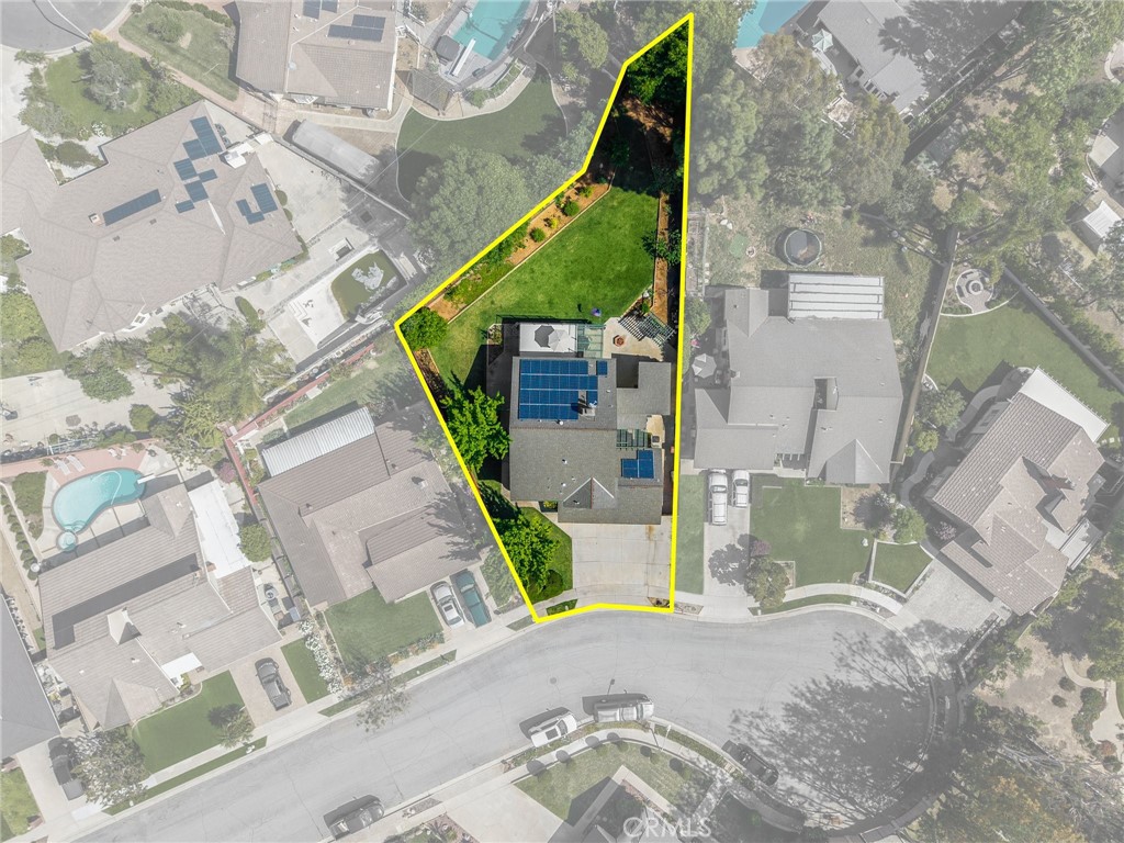 1412 Alta Mesa Way Brea, CA 92821 - Photo 4 of 50 a aerial view of a house with a yard and potted plants