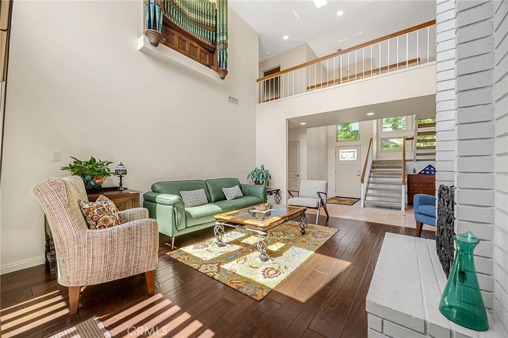 1412 Alta Mesa Way Brea, CA 92821 - Photo 9 of 50 a living room with furniture and wooden floor
