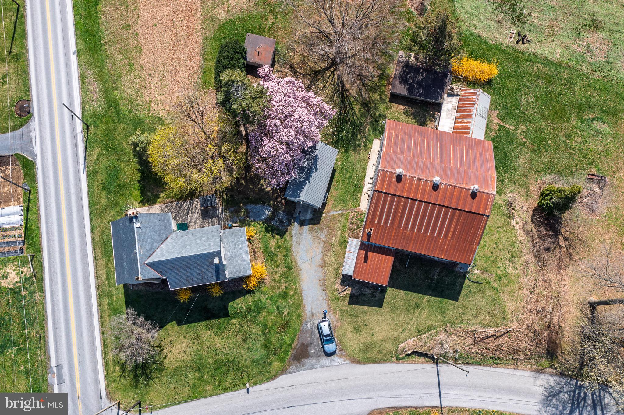 1 Prospect Road Strasburg, PA 17579 - Photo 2 of 66 an aerial view of a house with garden space and street view