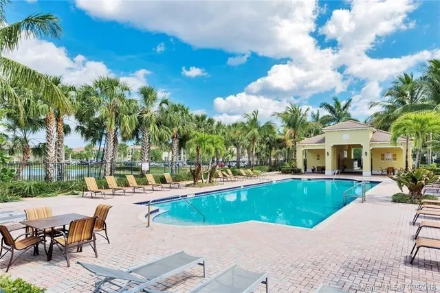 a view of a building with a outdoor space