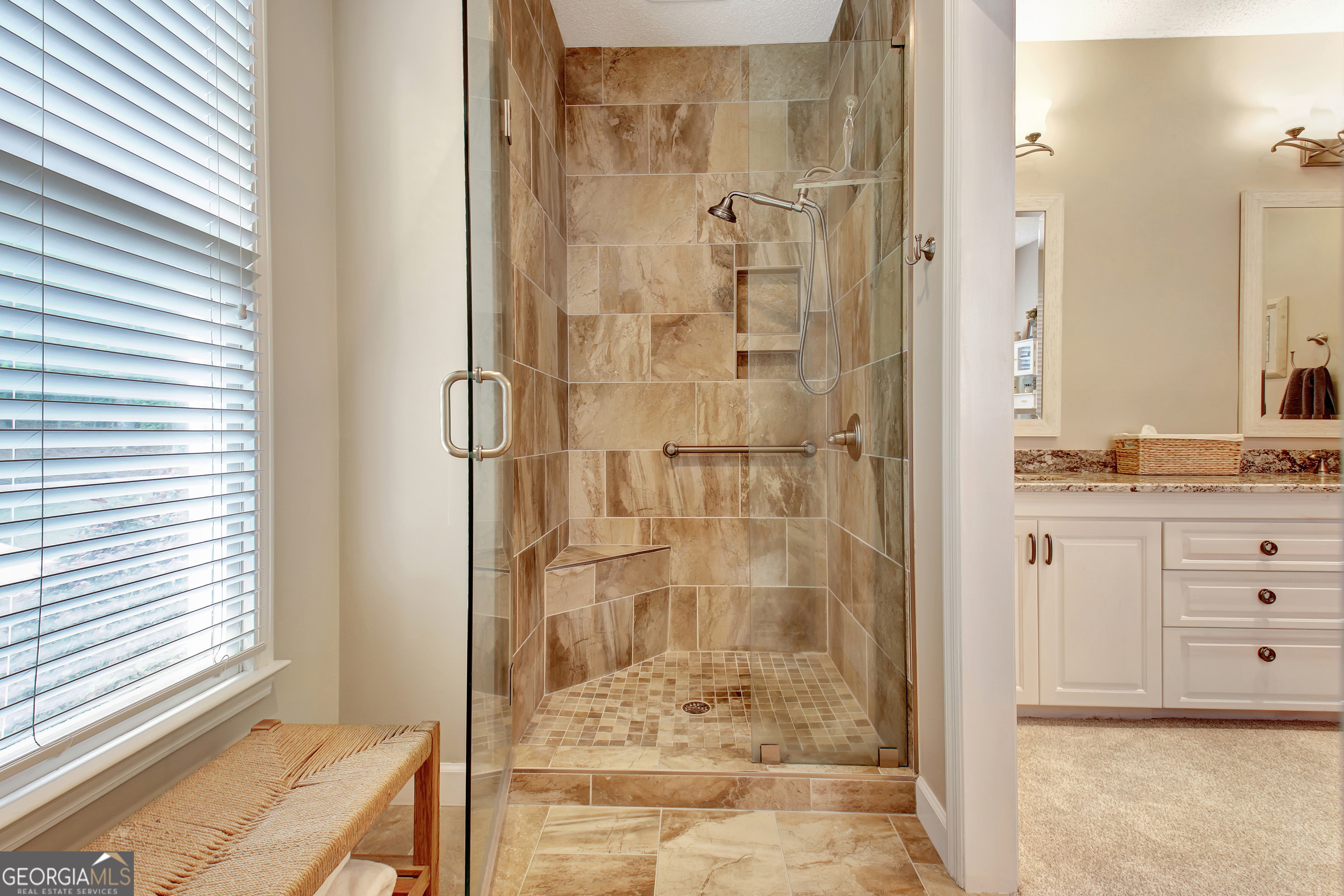 110 Sunset Court Senoia, GA 30276 - Photo 65 of 118 a bathroom with a shower and a sink