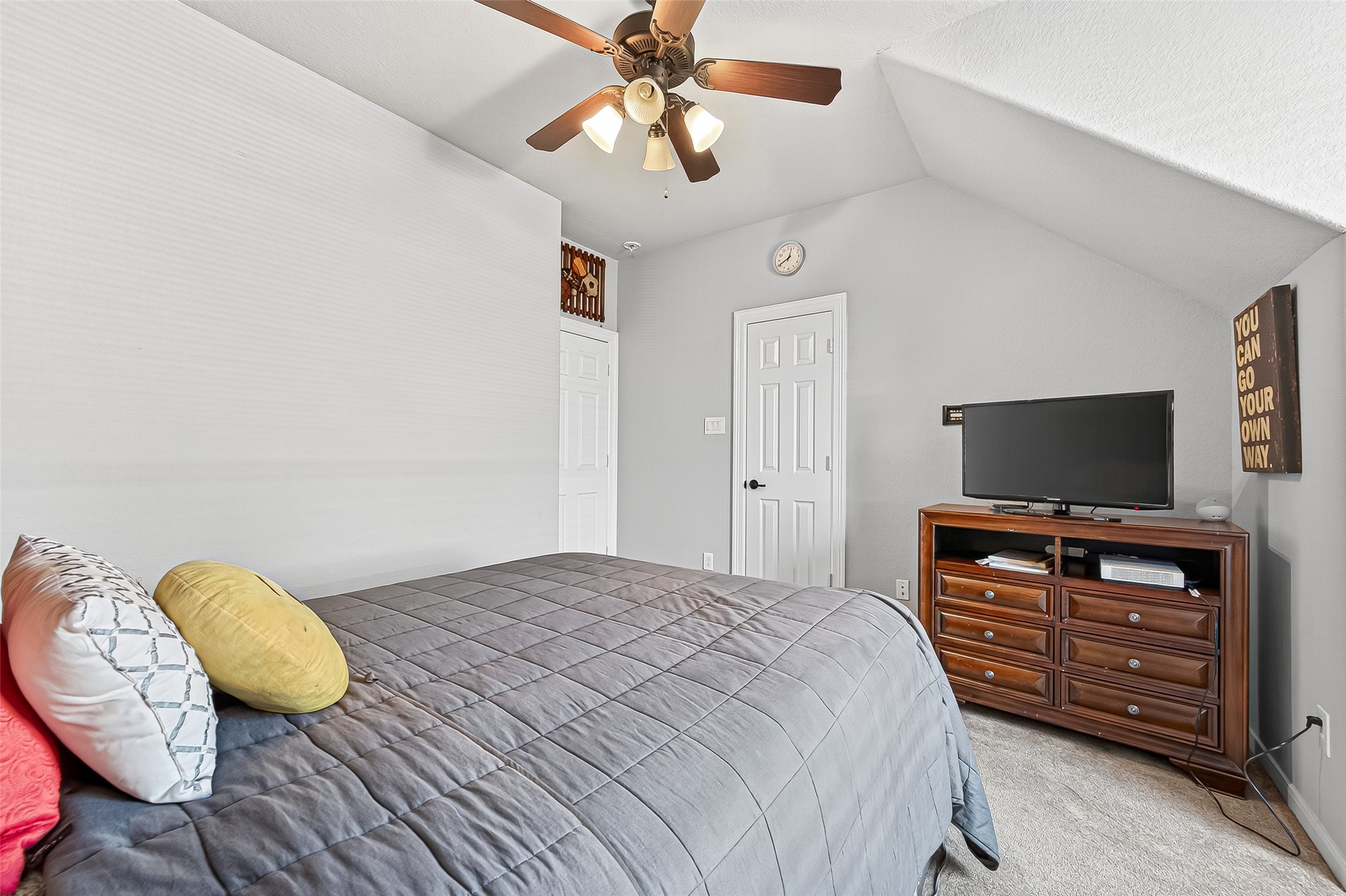 1206 Coleridge Street Sugar Land, TX 77479 - Photo 12 of 46 a bedroom with a bed and wooden floor