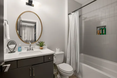 a view of a elevator and a living room