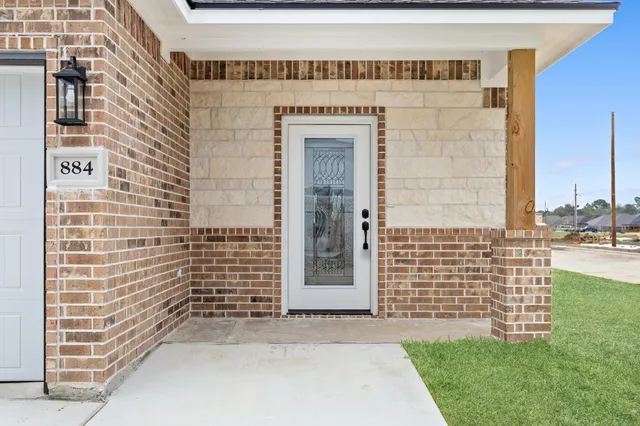 a view of front door