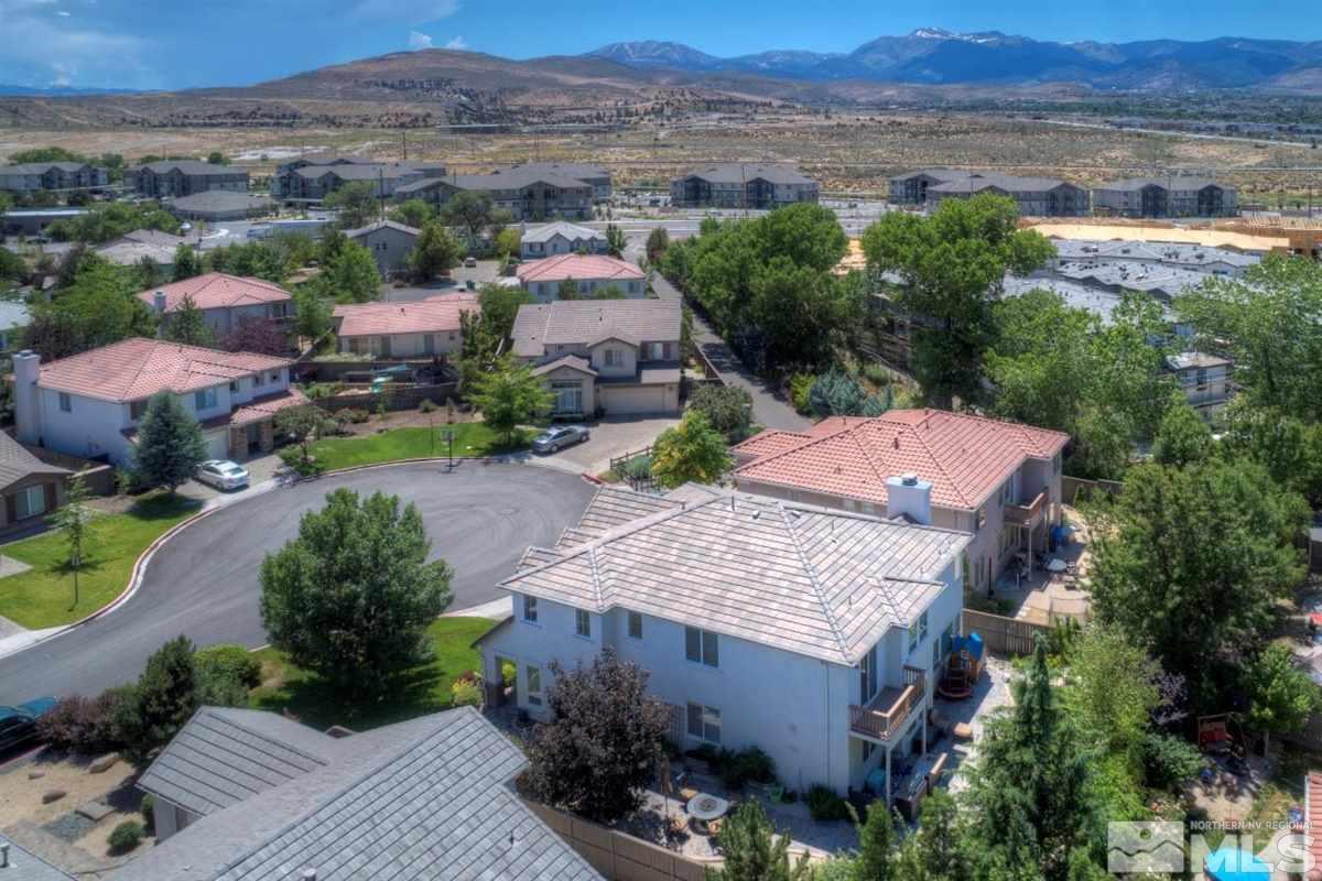 431 Shire Court Reno, NV 89521 - Photo 35 of 40 an aerial view of a house with a garden