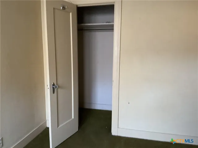 a view of closet area