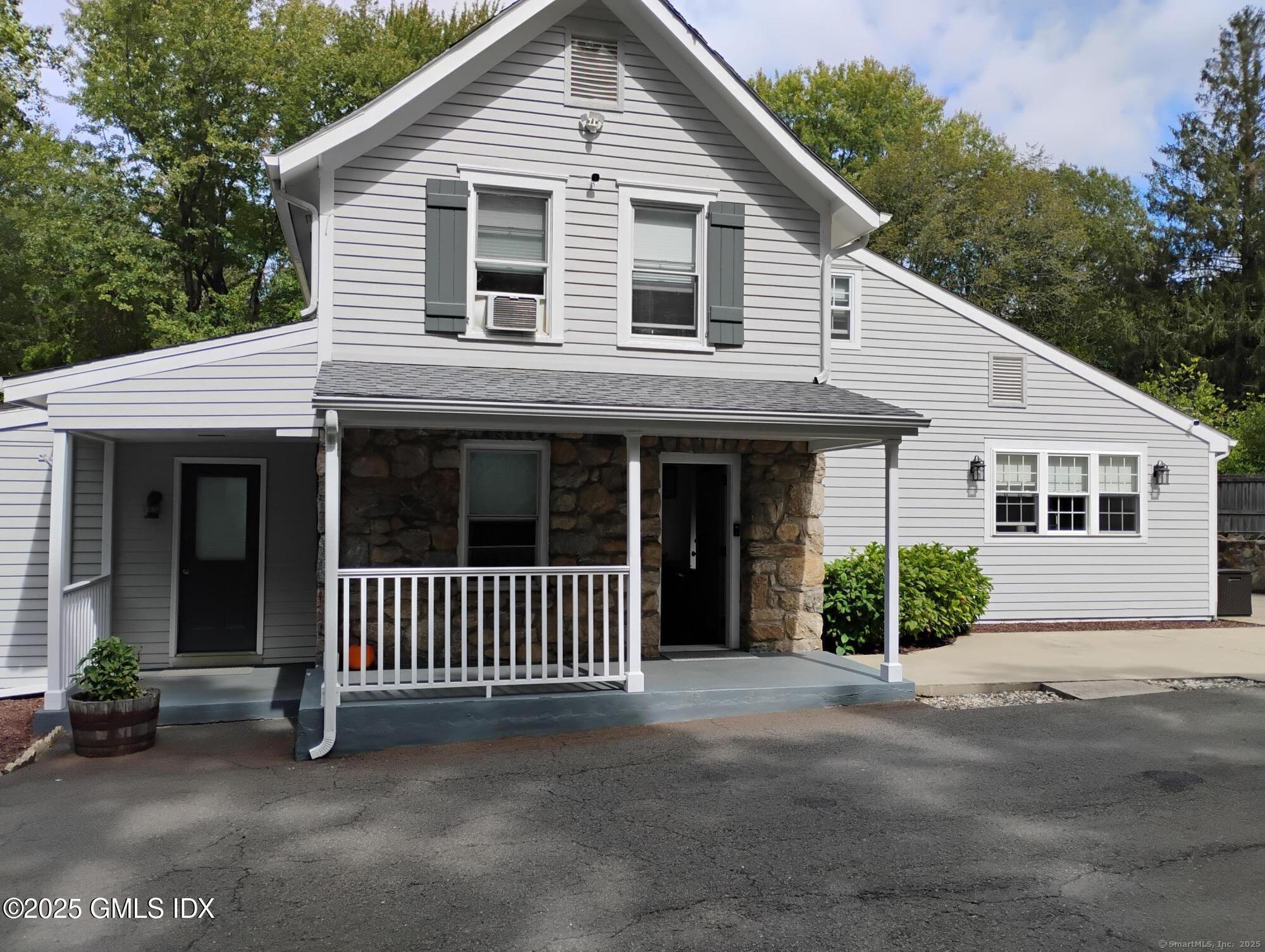 a view of a house with porch