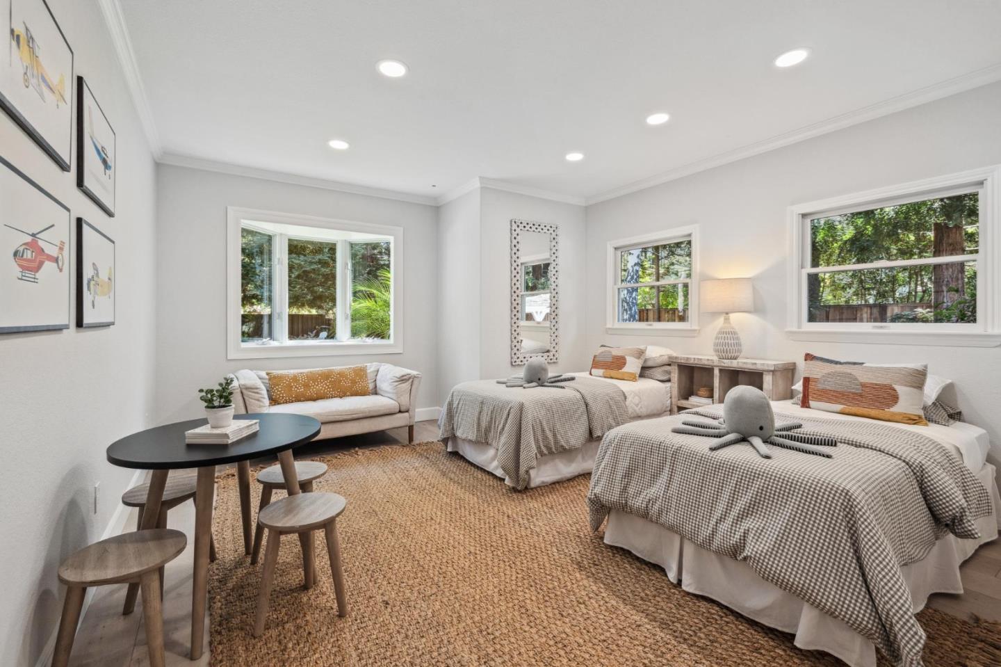 961 Berkeley Avenue Menlo Park, CA 94025 - Photo 19 of 27 a bedroom with two beds and a couch