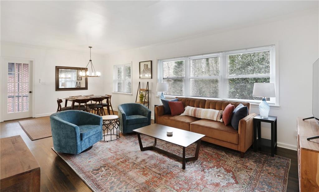 961 East Rock Springs Road Northeast, Unit MODERN Atlanta, GA 30306 - Photo 1 of 47 a living room with furniture and a window