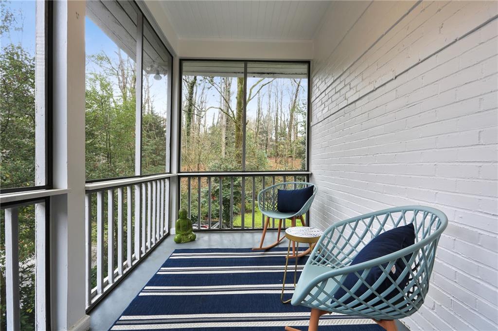 961 East Rock Springs Road Northeast, Unit MODERN Atlanta, GA 30306 - Photo 11 of 47 a view of a balcony with furniture