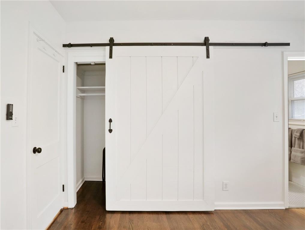961 East Rock Springs Road Northeast, Unit MODERN Atlanta, GA 30306 - Photo 24 of 47 a view of bathroom with wooden floor