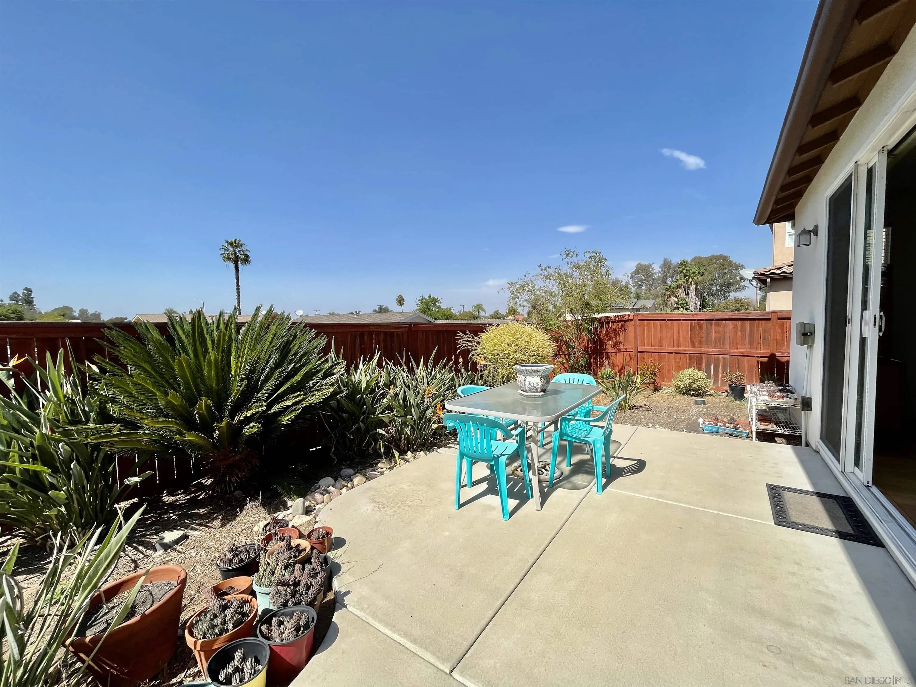 888 Rancho Terrace Ct. El Cajon, CA 92019 - Photo 34 of 34 a view of a terrace with furniture and a garden