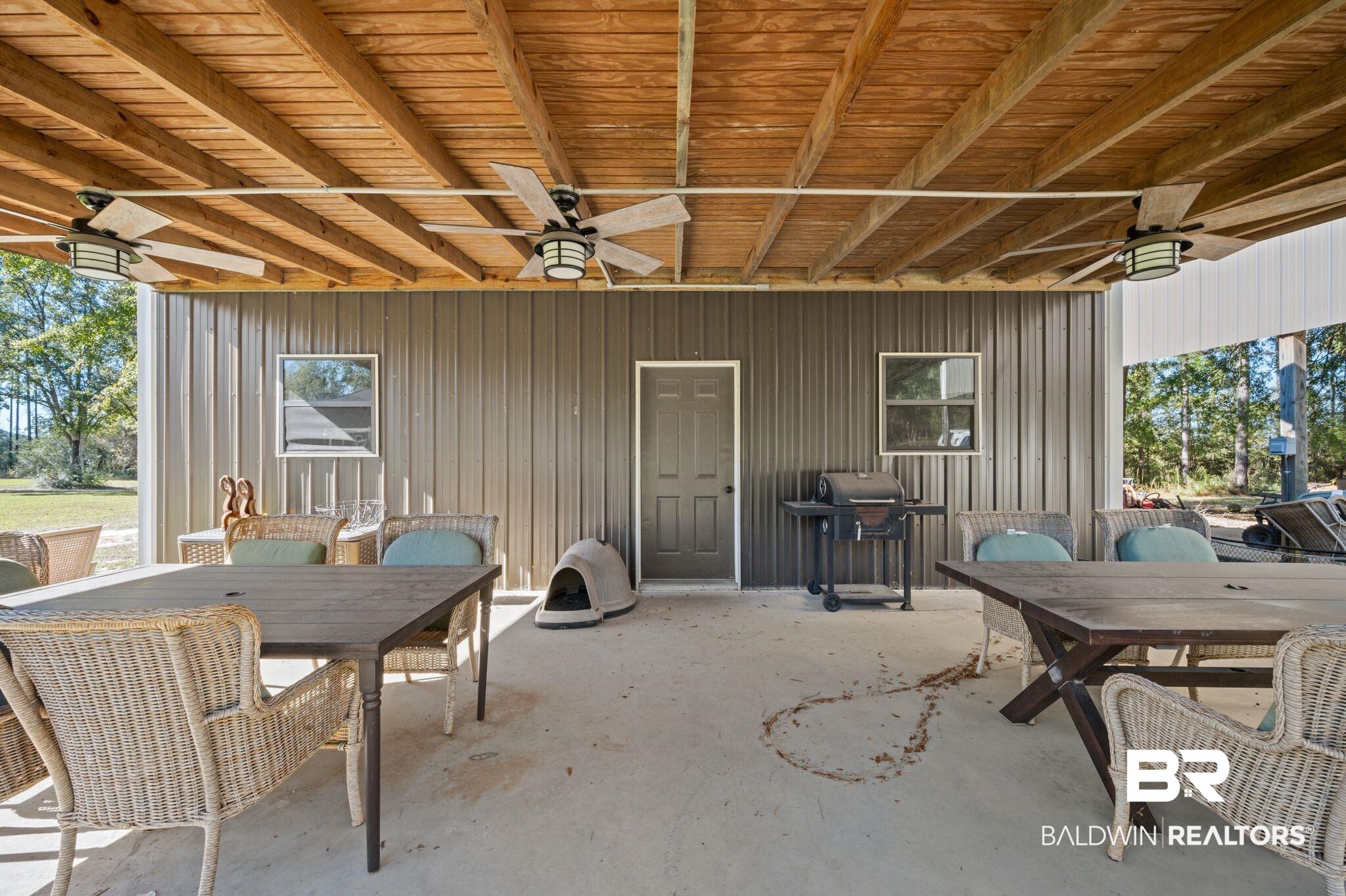 38211-d) V R Byrd Road Bay Minette, AL 36507 - Photo 38 of 58 View of patio / terrace with ceiling fan and grilling area