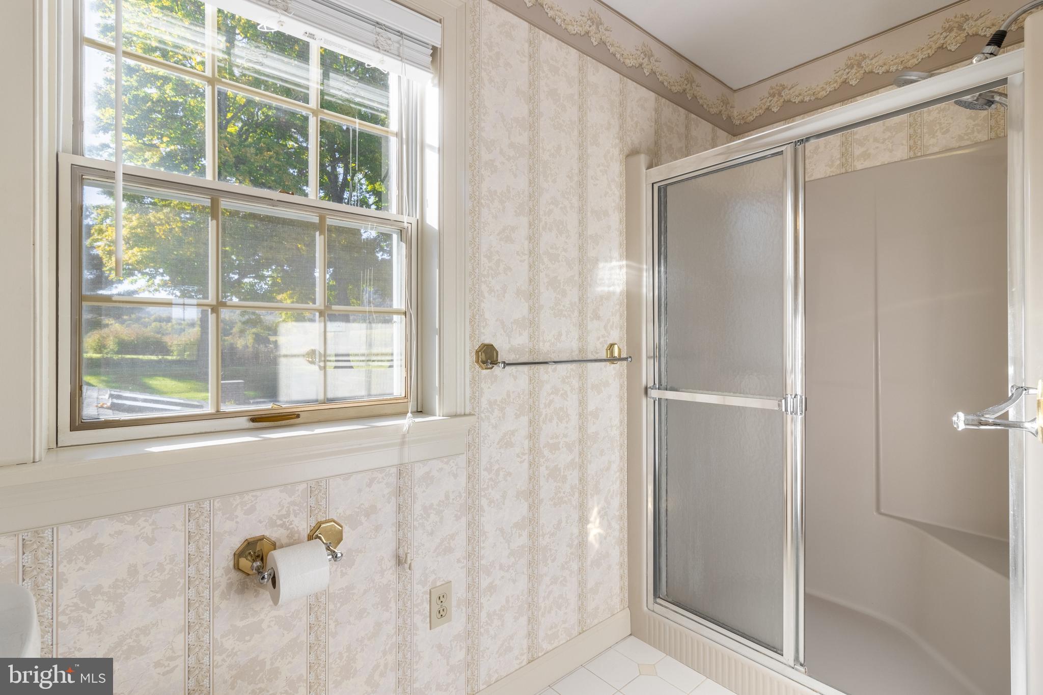 261 Old Fort Road Spring Mills, PA 16875 - Photo 31 of 54 a bathroom with a shower and a window