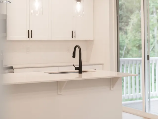 a view of a porch with a backyard