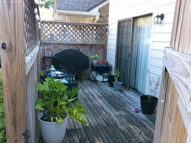 a view of balcony and patio