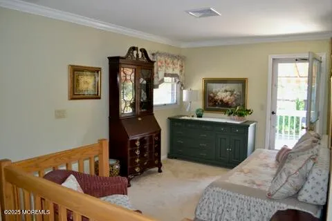 a bedroom with a bed and dresser