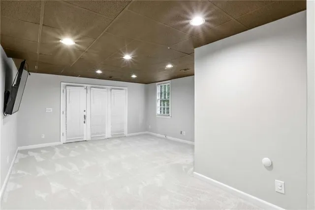 a view of an empty room