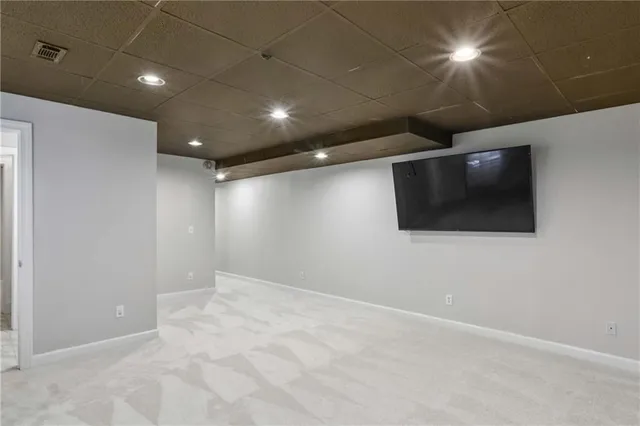 en empty room with a window