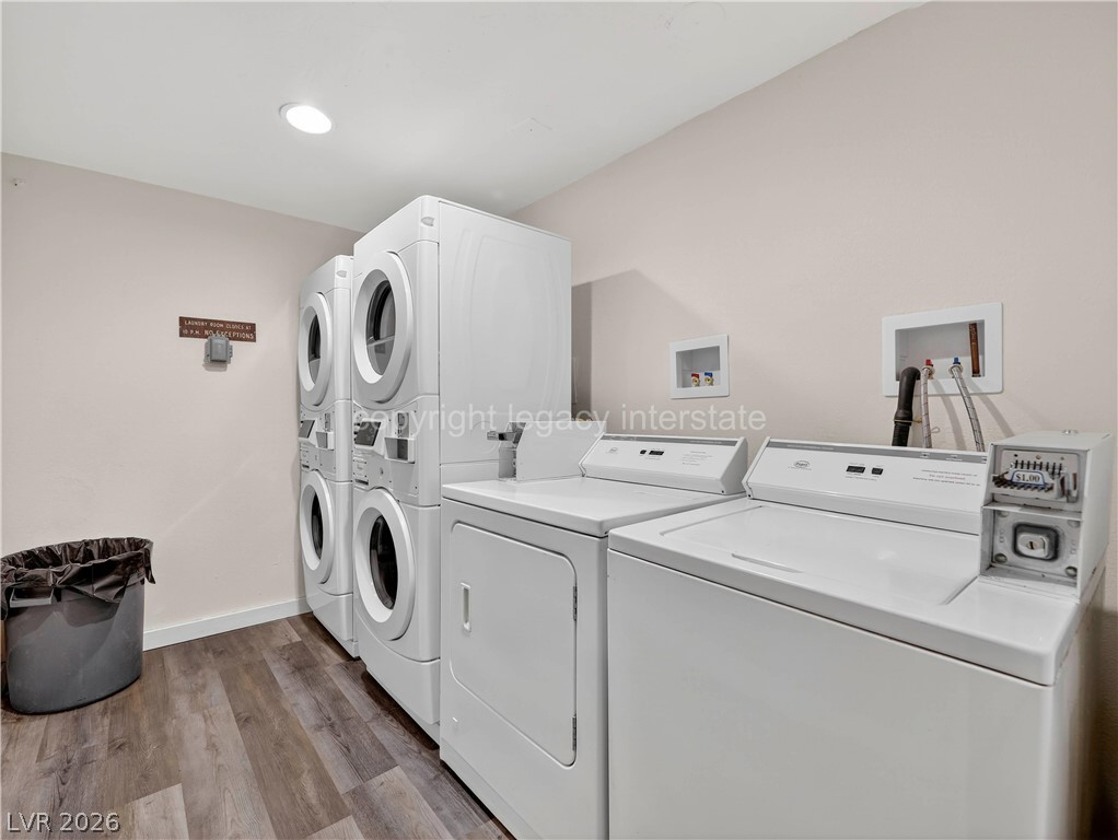 407 South Vasels Road, Unit 49 Brian Head, UT 84719 - Photo 42 of 45 A functional laundry area with clean wood-style flooring and recessed lighting.