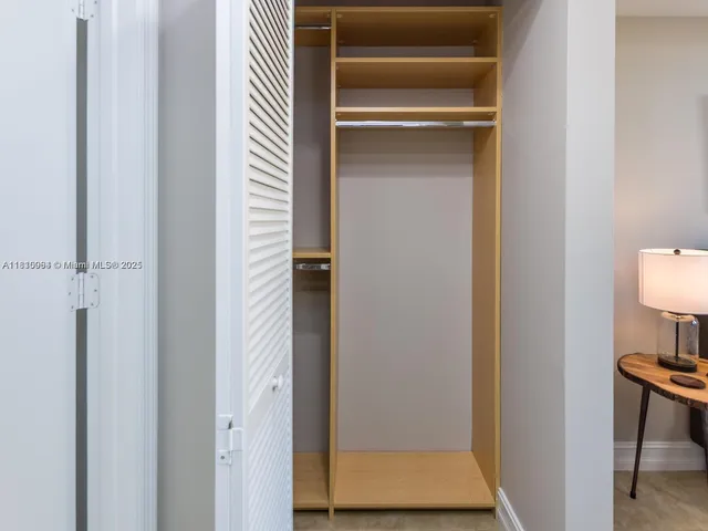 a view of closet area
