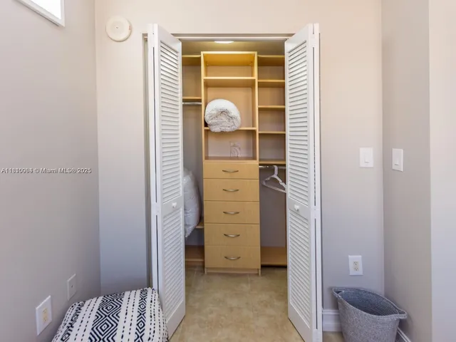 a view of walk in closet