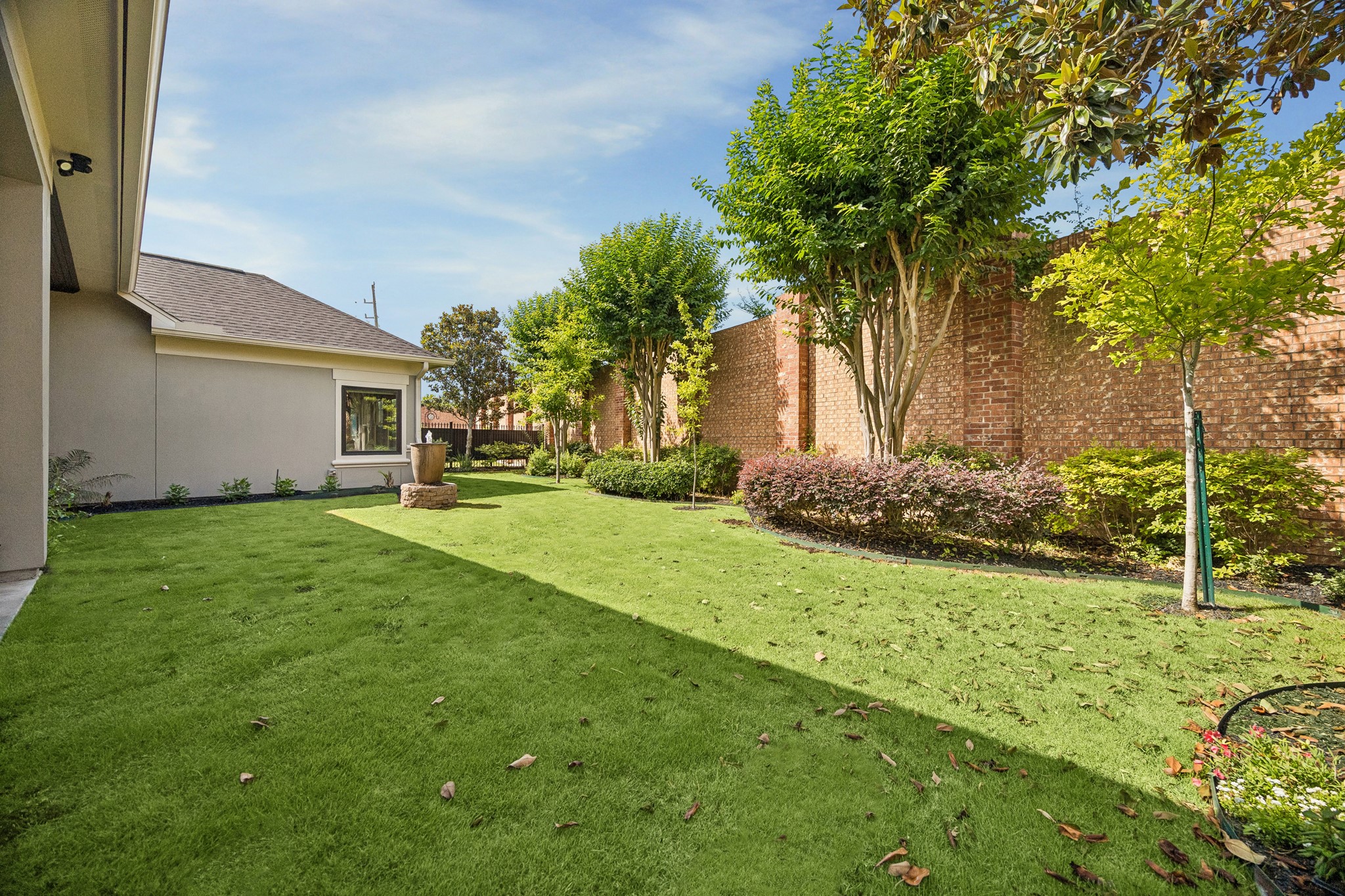 3914 Louvre Lane Houston, TX 77082 - Photo 30 of 31 a view of a backyard with plants and large trees
