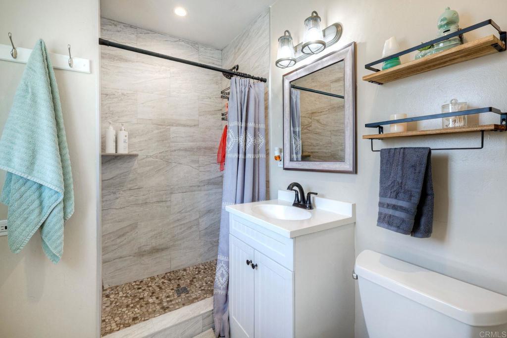 924 Daisy Street Escondido, CA 92027 - Photo 17 of 25 a bathroom with a sink a toilet and shower