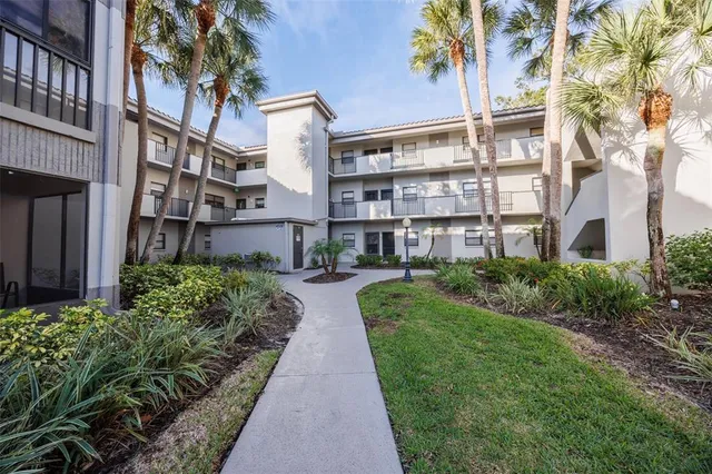 a house view with a garden space