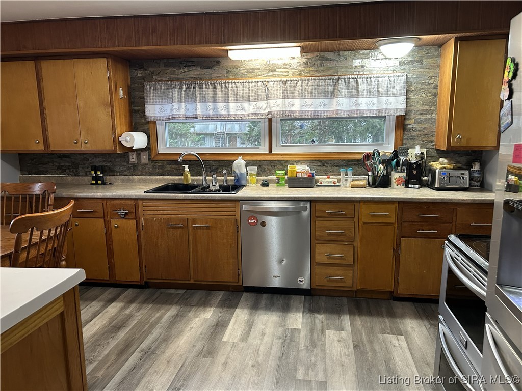 130 Jessup Lane Madison, IN 47250 - Photo 9 of 24 Kitchen with Updated Flooring