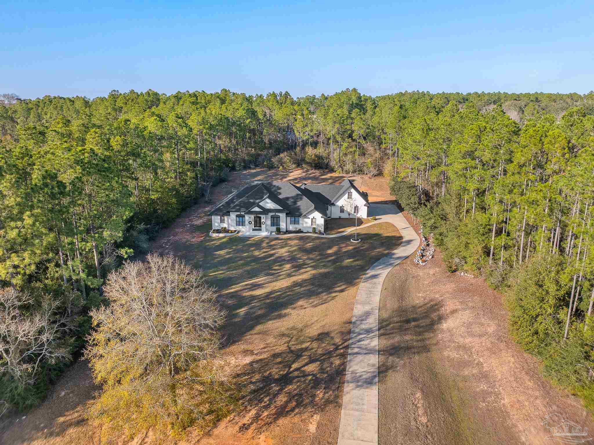 6786 Quintette Road Pace, FL 32571 - Photo 52 of 60 a view of a forest with a forest