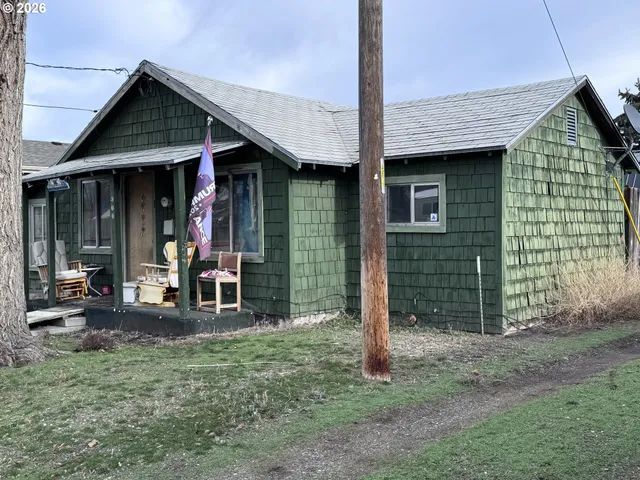a backyard of a house