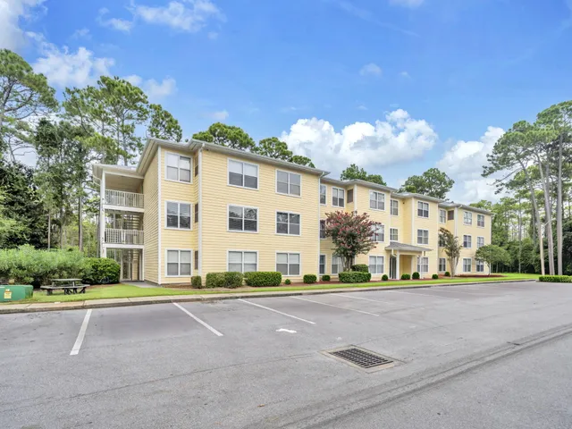 a front view of a building with street view