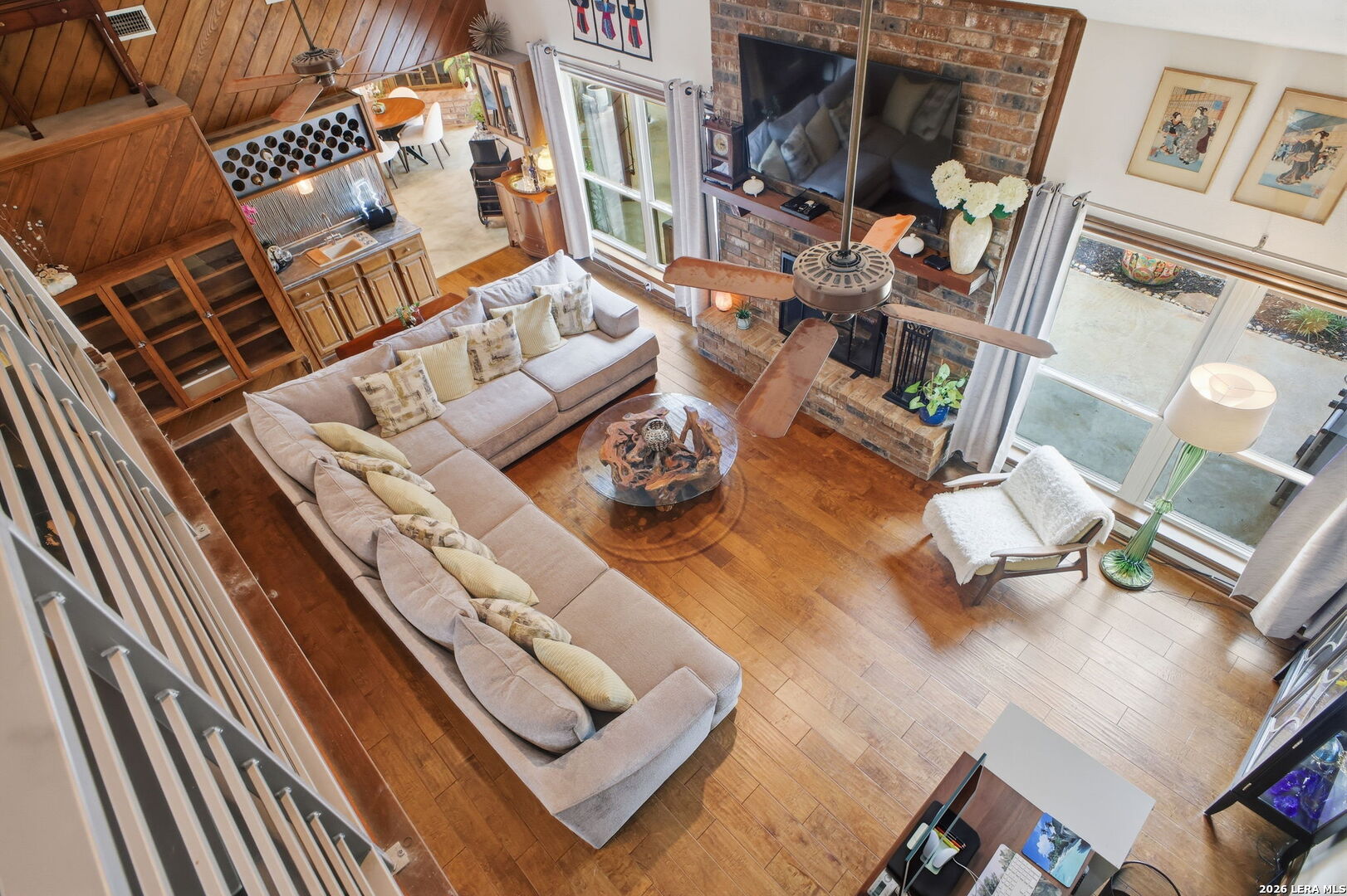 14502 Circle A Trail Helotes, TX 78023 - Photo 22 of 50 a view of living room with furniture and floor to ceiling window